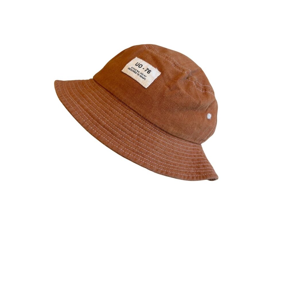 UO-76 Rust Brown Bucket Hat By Reason Clothing Cotton Casual Streetwear